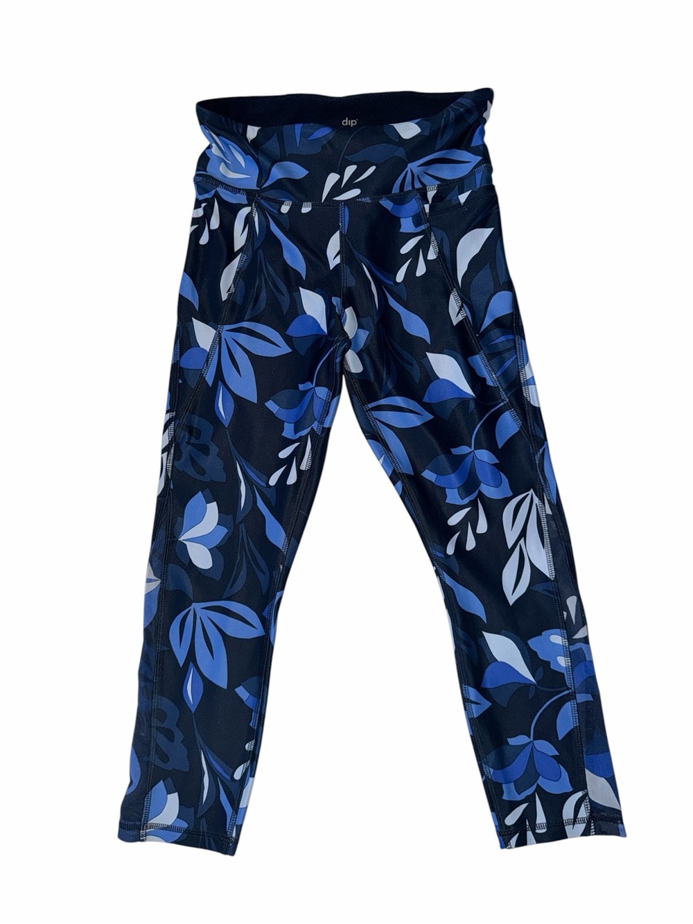 Dip Workout Leggings in Floral Blue